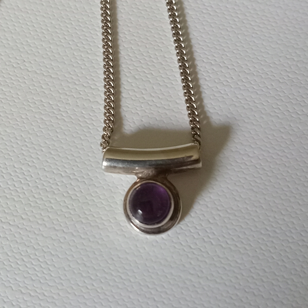 Sajen sterling silver amethyst necklace